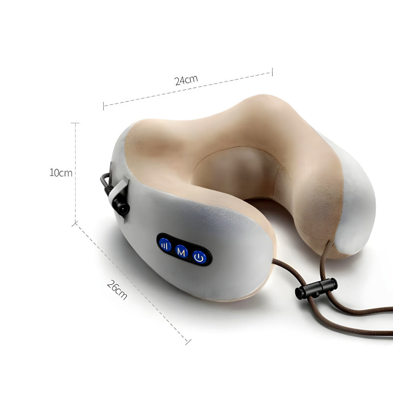 Compact And Versatile Electric U-Shaped Massage Pillow For Outdoor, Home, And Car Relaxation