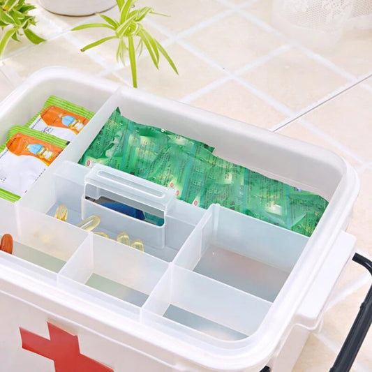 Multi-Layer Medicine Storage Organizer First Aid Box
